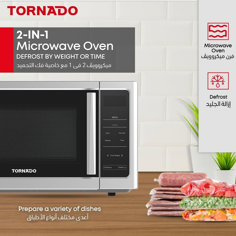 Tornado 25L Microwave Oven, TWDS-25-S-E