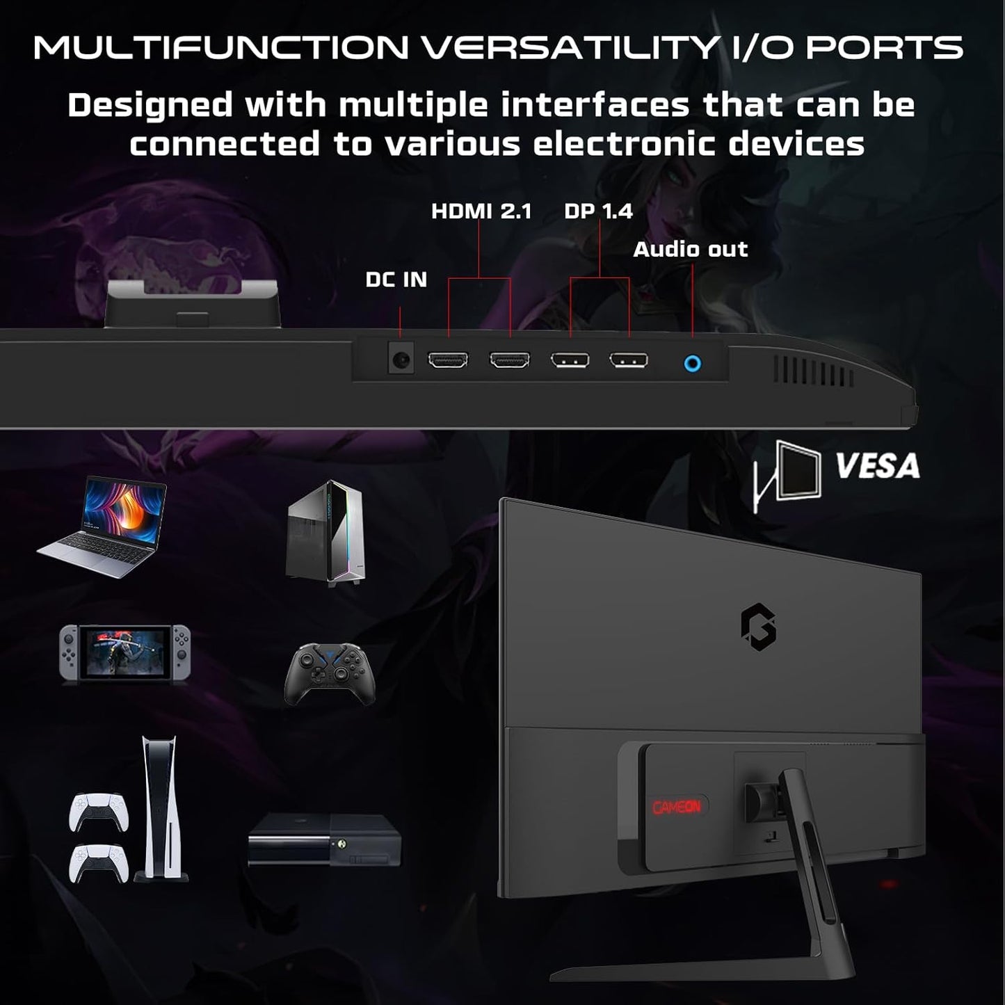 Gameon 27 inch FHD IPS Gaming Monitor - 240Hz, GOESP27240IPS