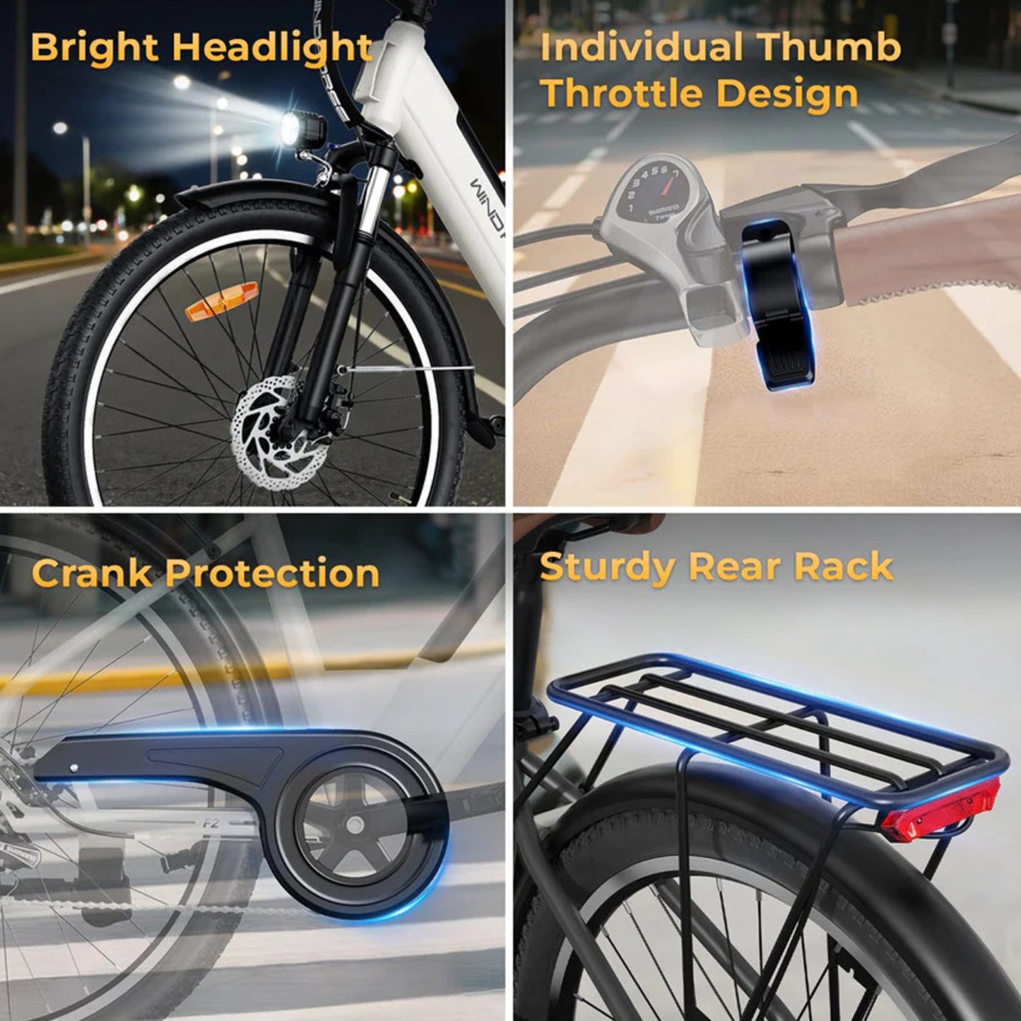 Wind Horse F2 Urban Commuter E Bike, F2