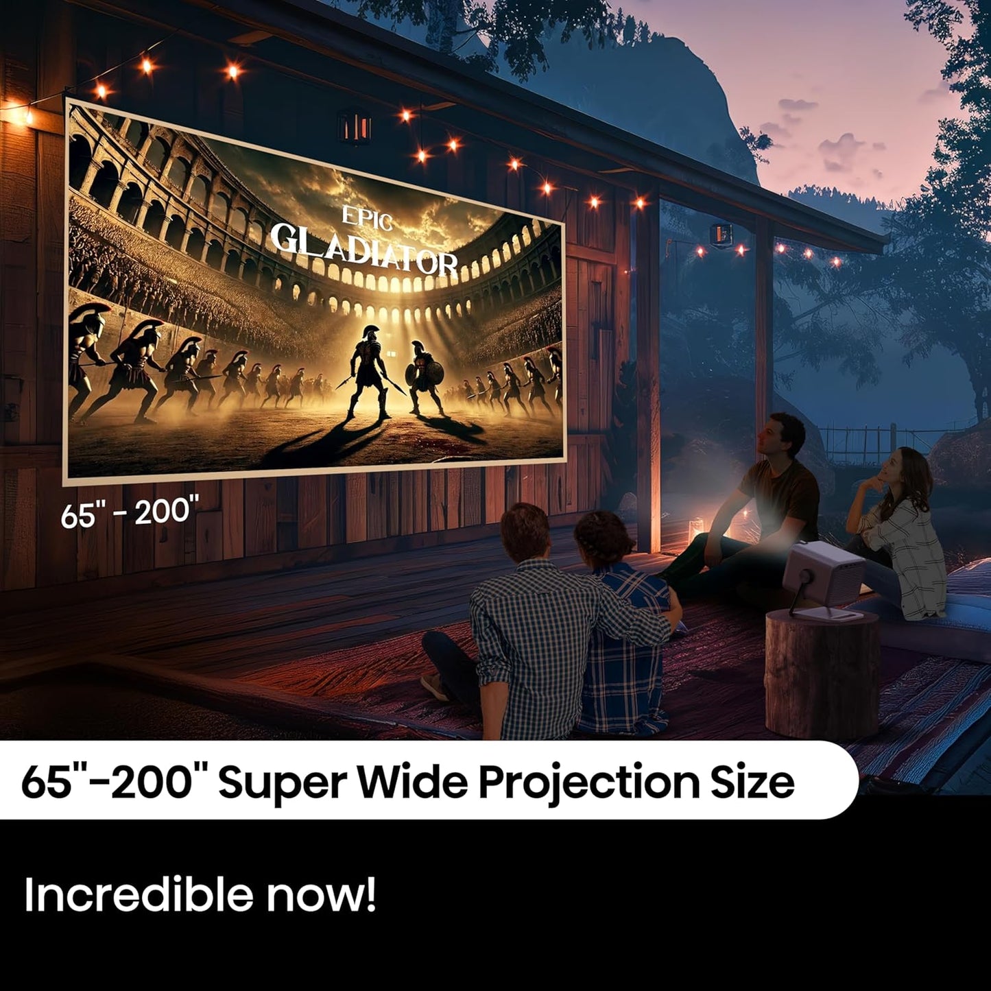 Hisense 65"-200" TriChroma Smart DLP Laser Projector, M2 Pro