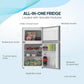 Nikai 135L Double Door Refrigerator, NRF-135DDS