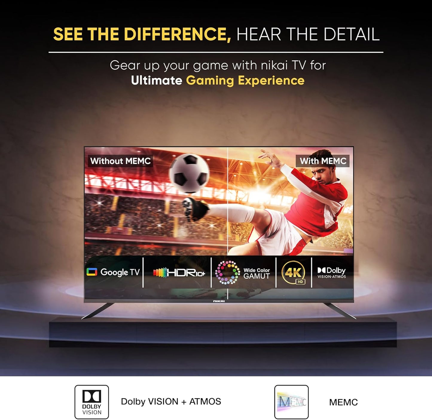 Nikai 55 inch Android Smart QLED TV - 4K, NPROG55QLED