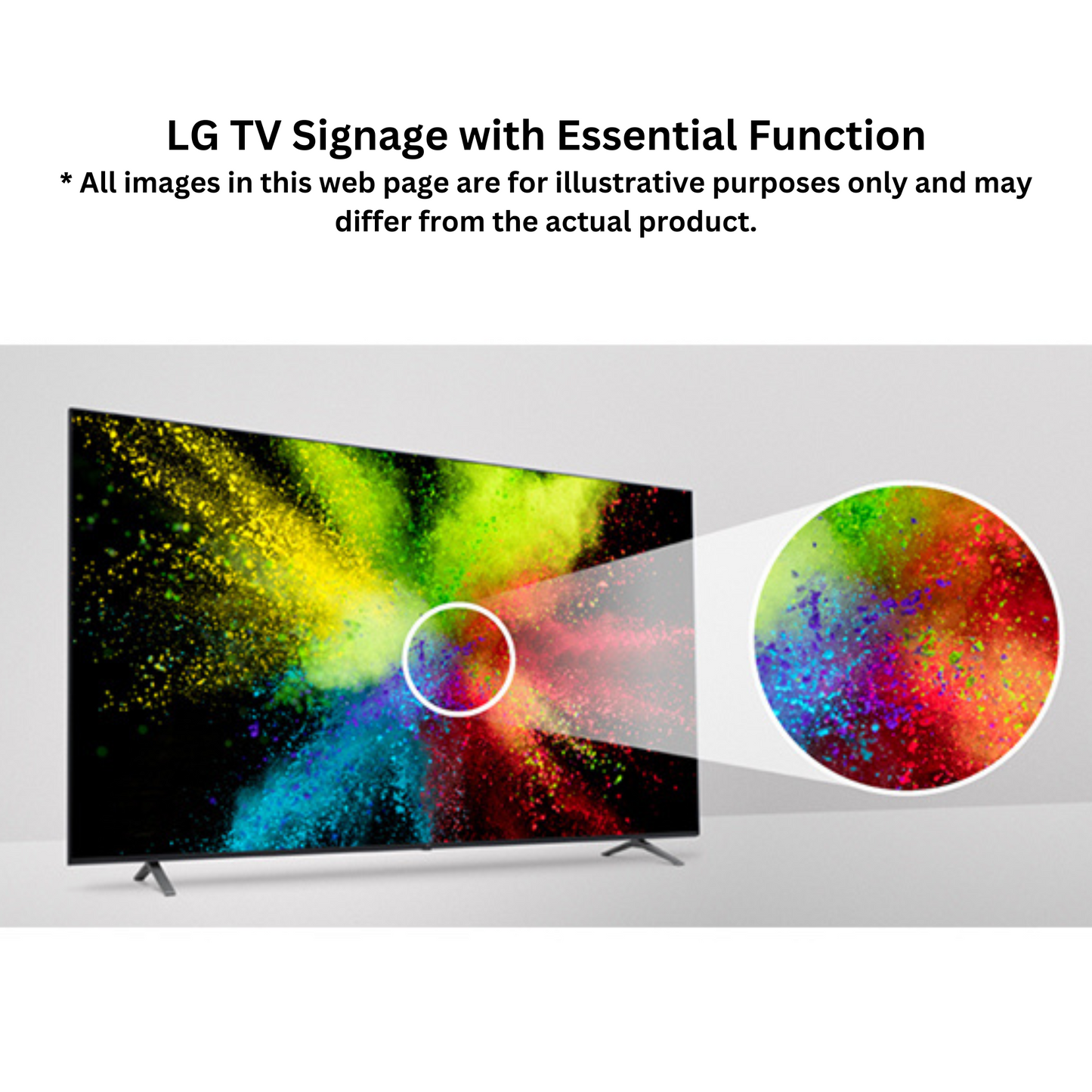 LG 65 inch Digital Signage Display - 4K, 65UR640S