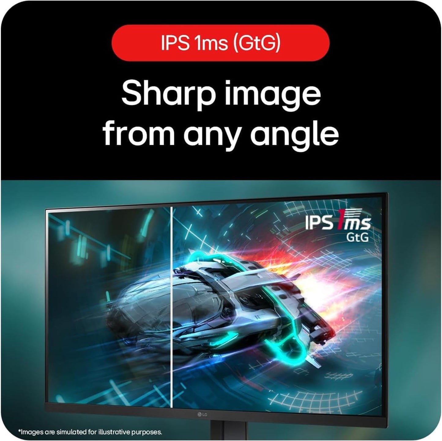 LG 27 inch Ultragear FHD IPS Gaming Monitor - 180Hz, 27GS65F
