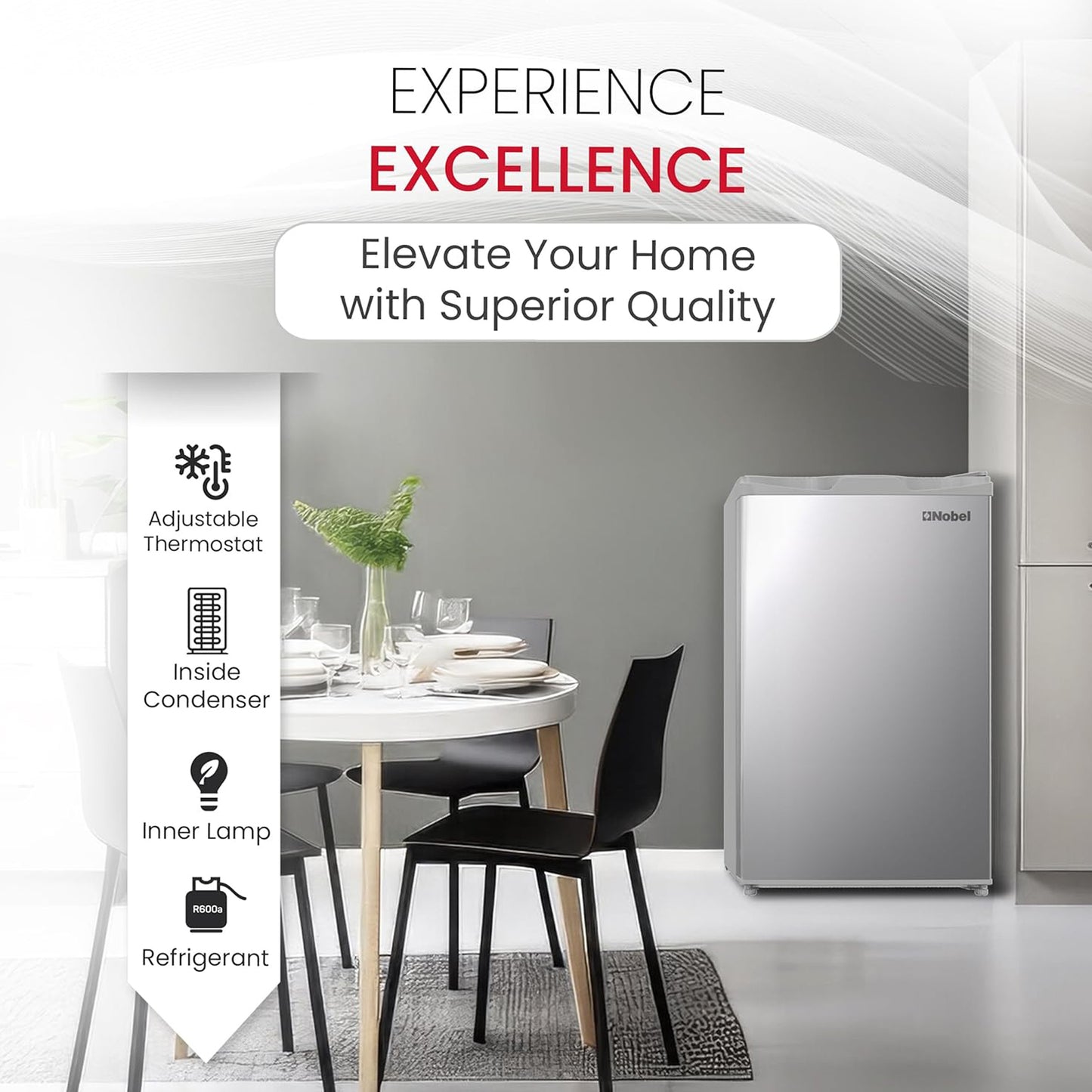 Nobel 110L Single Door Refrigerator, NR110S