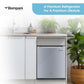 Bompani 64L Single Door Refrigerator, BR-64 SLVR