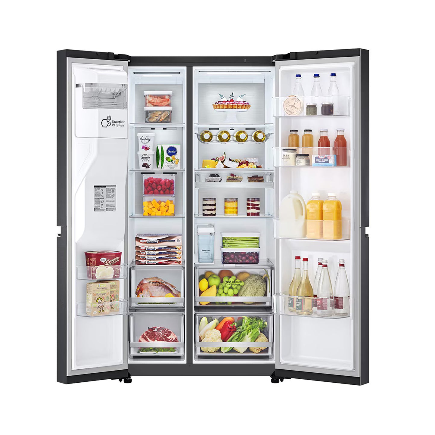 LG 635L Side by Side Refrigerator, GSLV91MCAC