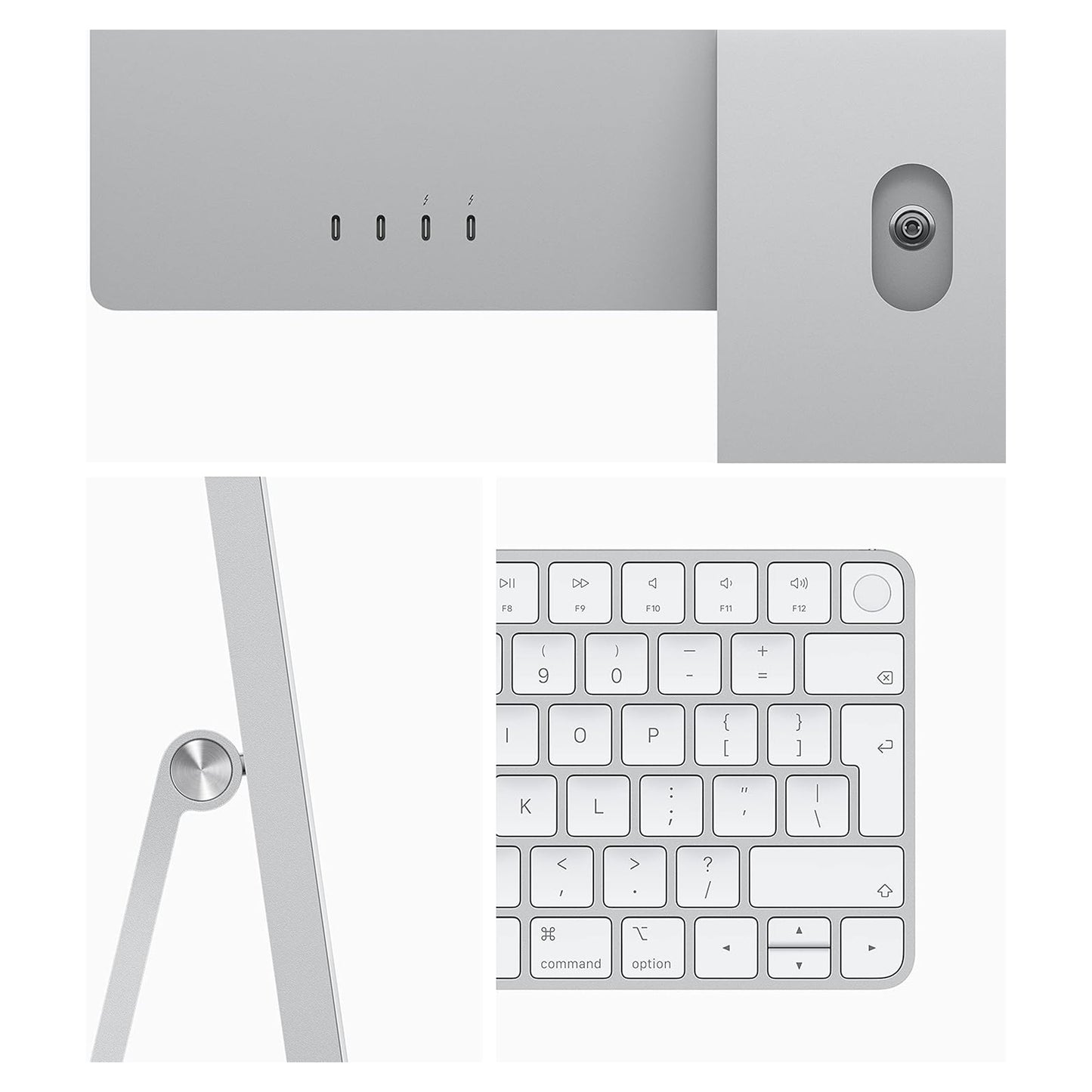 Apple iMac (24-inch, Apple M1 chip with 8‑core CPU and 8‑core GPU, 16GB RAM, 512GB) - Silver