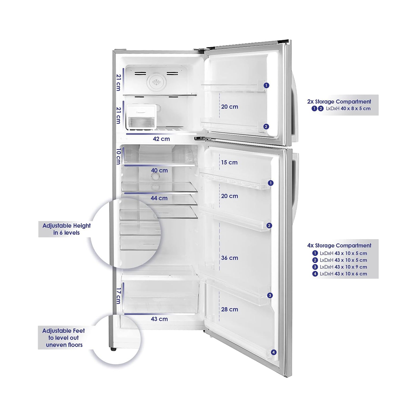 Super General 360 Litters Refrigerator, SGR-360I