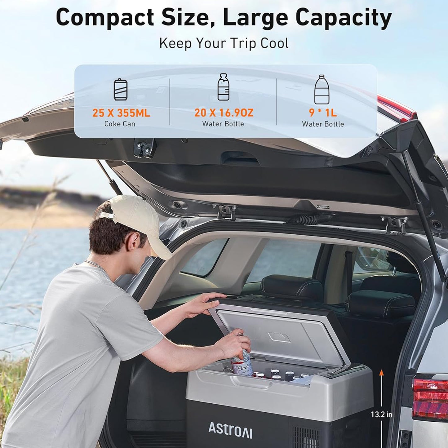 AstroAI 12 Volt Car Portable Refrigerator, G22