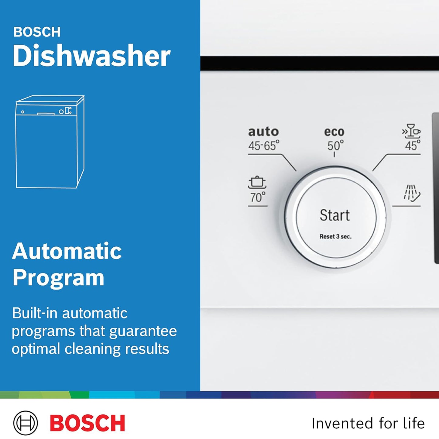 Bosch Series 4 12 Place Free Standing Dishwasher, SS50E92GC