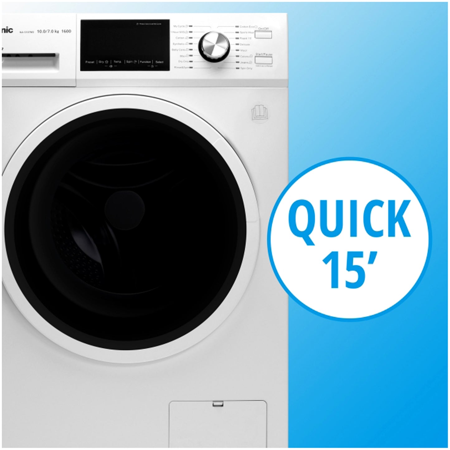 Panasonic 10+7KG Washer and Dryer, NA-S107M2WAE