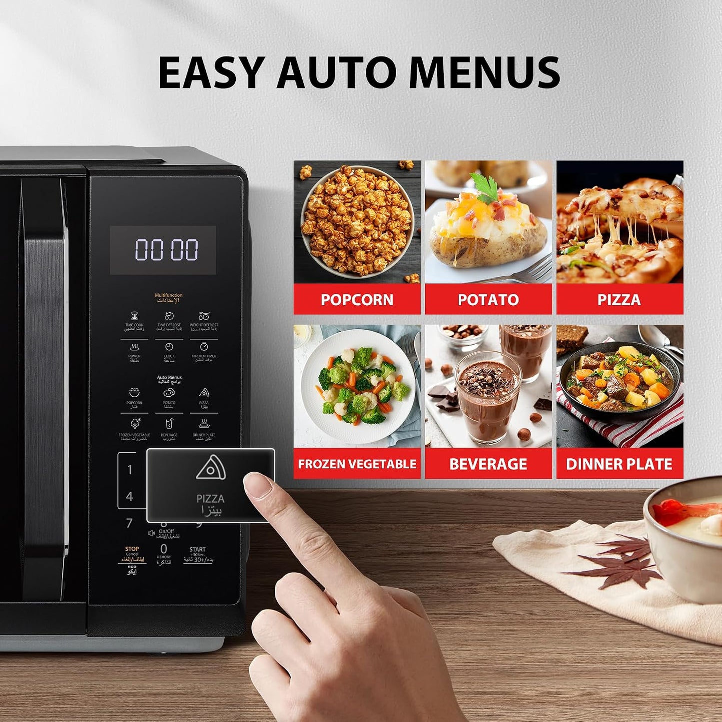 Toshiba 20L Microwave Oven, MW3-EM20PE(BK)