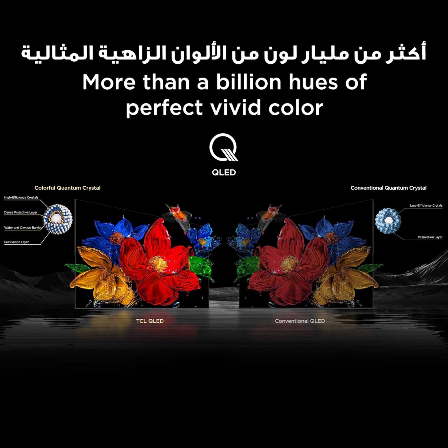 TCL 65 inch Android Smart QLED Mini LED TV - 4K - 144Hz, 65C6K