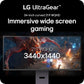 LG 34 inch Ultra Gear WQHD Curved Gaming Monitor, 34G600A-B