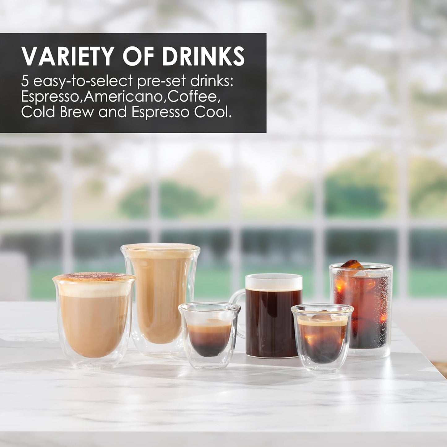 De'Longhi Cold Brew La Specialista Opera Semi-Automatic Barista Espresso Machine, EC9555.M