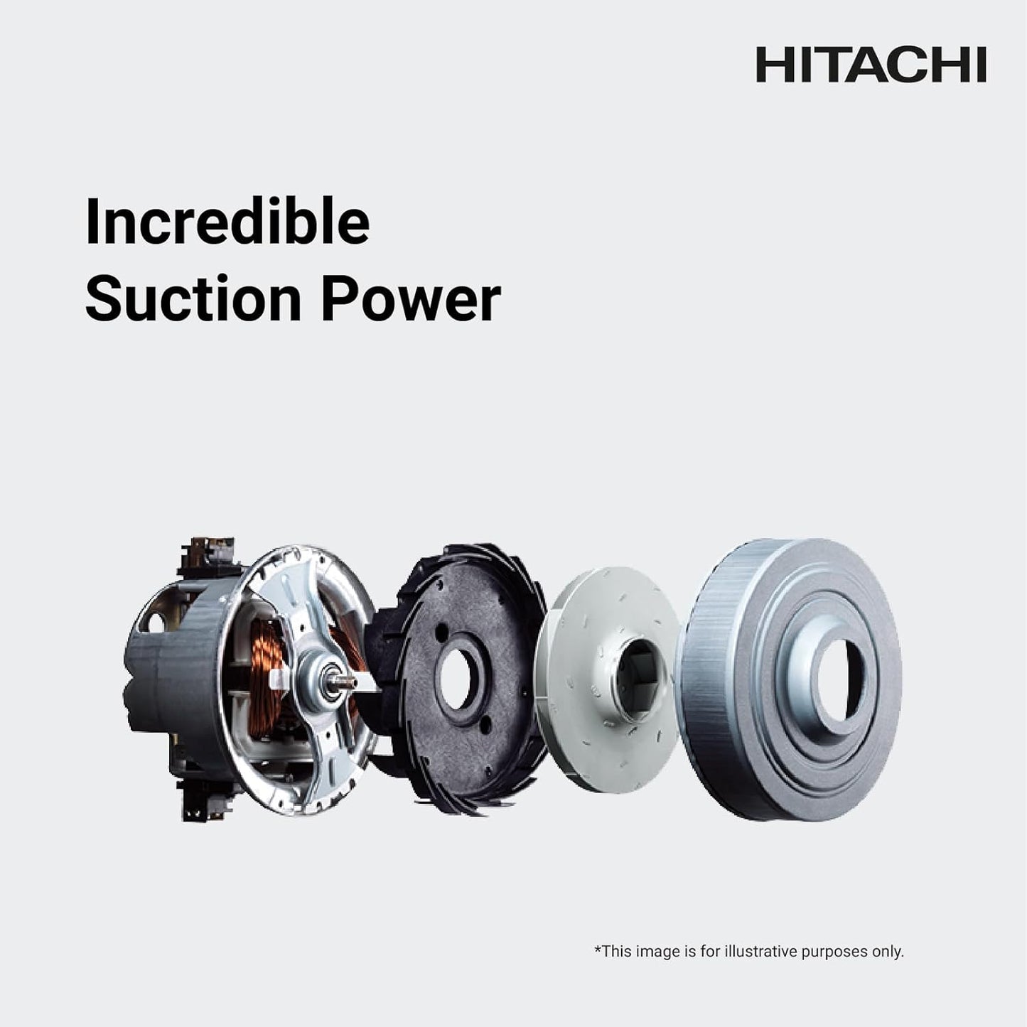 Hitachi 2100 Watts Drum Vacuum Cleaner, CV-955N