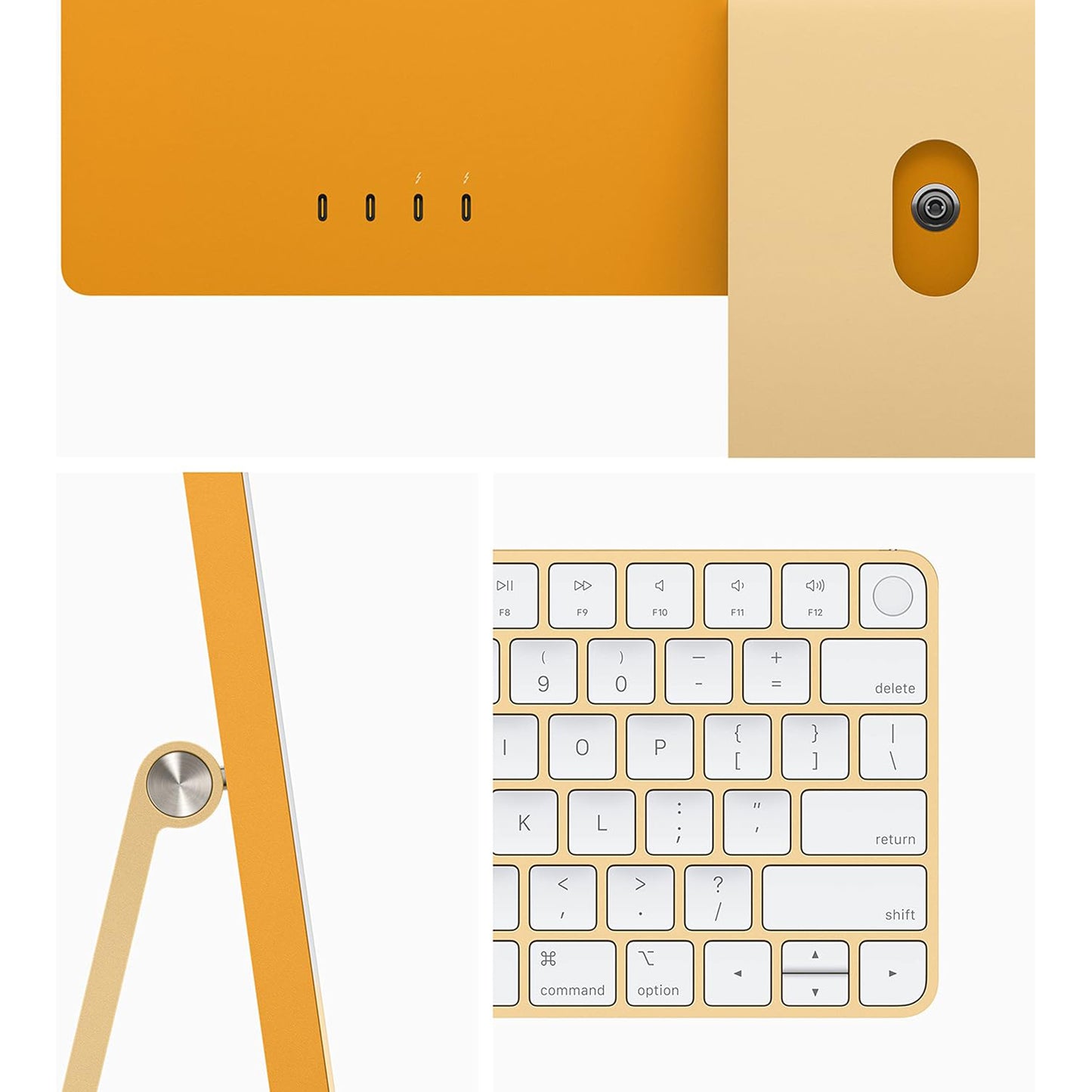 Apple iMac (24-inch, Apple M1 chip with 8‑core CPU and 8‑core GPU, 8GB RAM, 256GB) - Gold