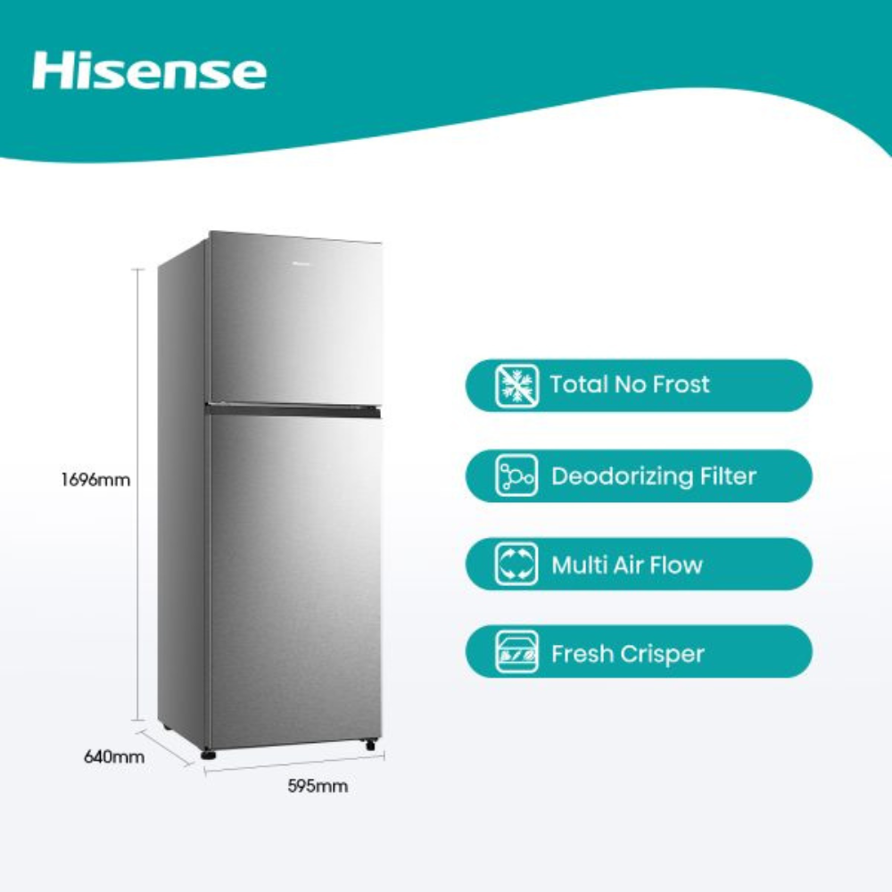 Hisense 418L Top Mount Refrigerator, RT3N418NAI