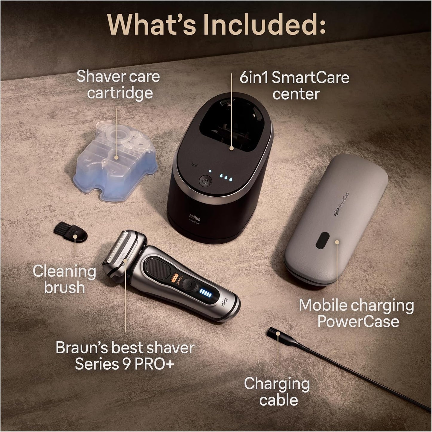 Braun Series 9 PRO+ Wet & Dry Electric Shaver 5+1 Direct & Cut Blade