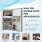 Nikai 135L Double Door Refrigerator, NRF-135DDS