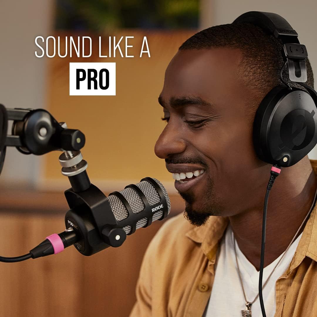 RØDE PodMic Broadcast-quality Dynamic Microphone with Integrated Swing Mount