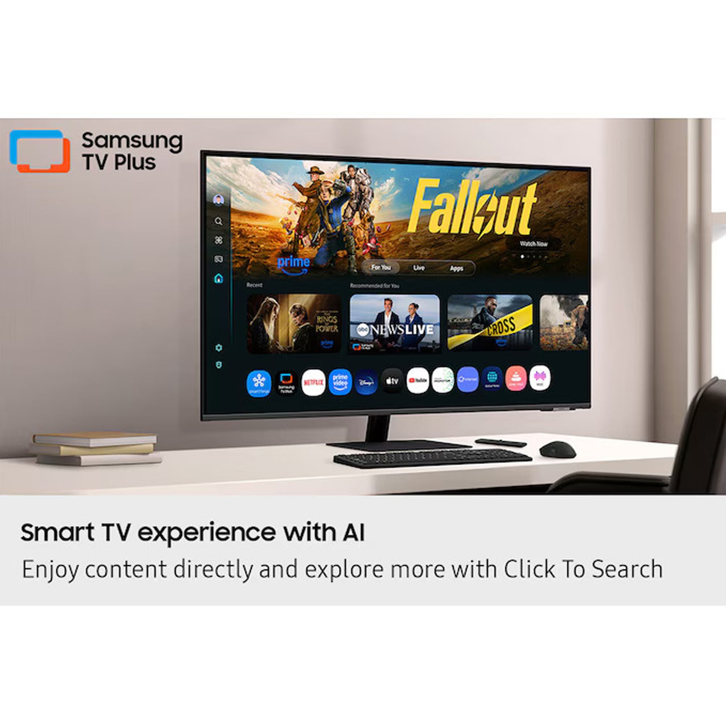 Samsung 43 inch Smart Monitor - 4K, 43M7