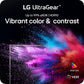 LG 34 inch Ultra Gear WQHD Curved Gaming Monitor, 34G600A-B