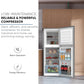 Nikai 190L Double Door Refrigerator, NRF190DN4S