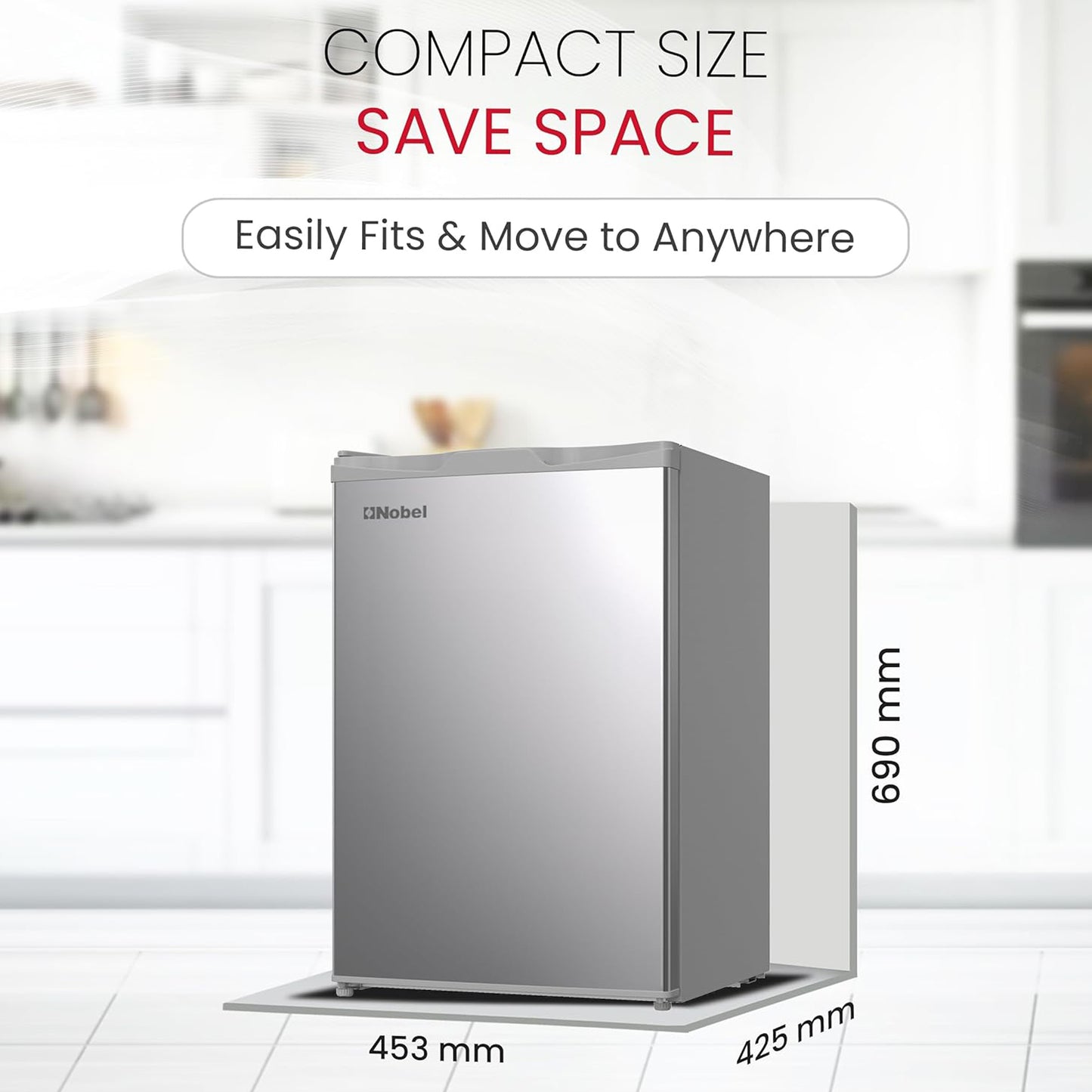 Nobel 110L Single Door Refrigerator, NR110S