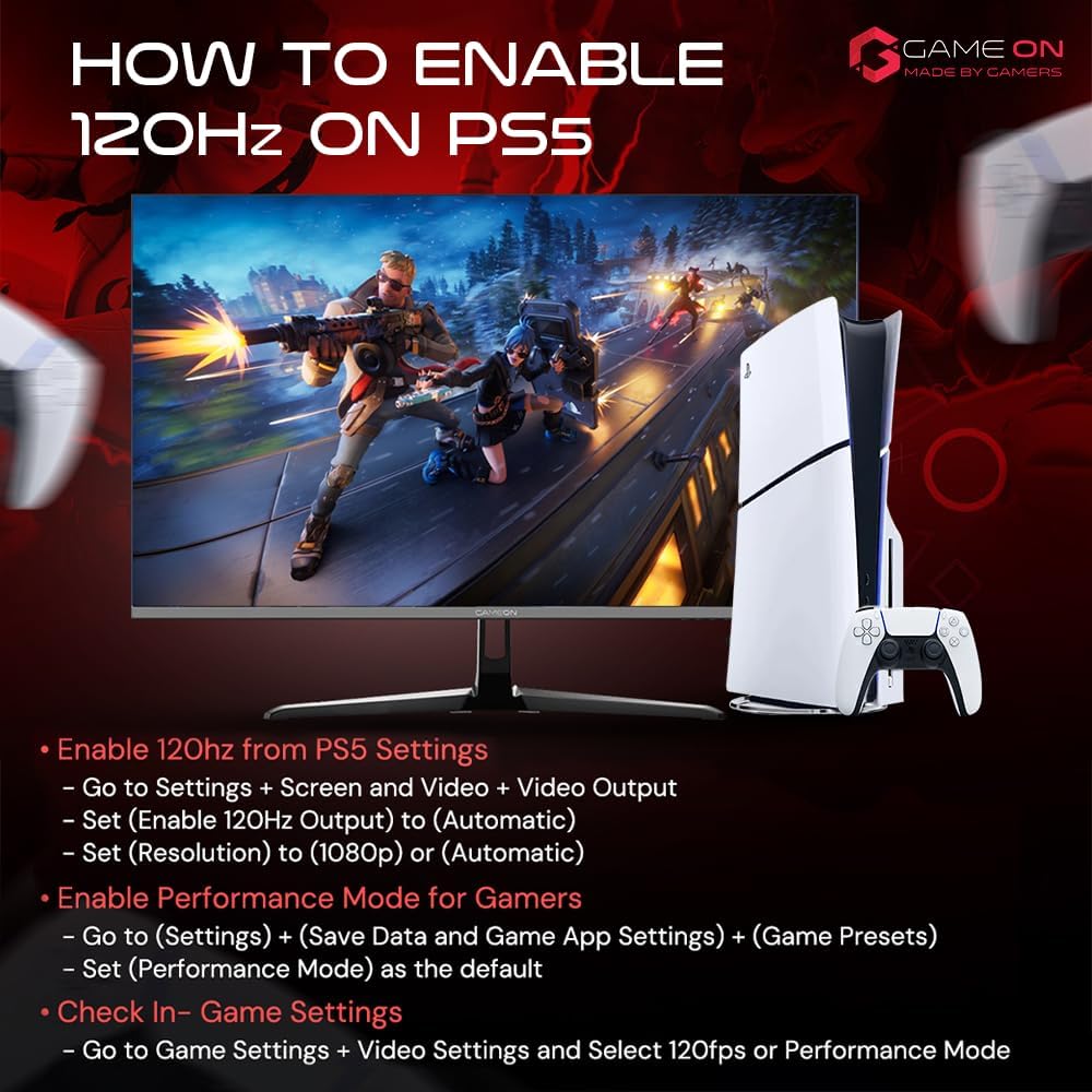 Gameon 22 inch FHD IPS Gaming Monitor - 100Hz, GOES22FHD100IPS