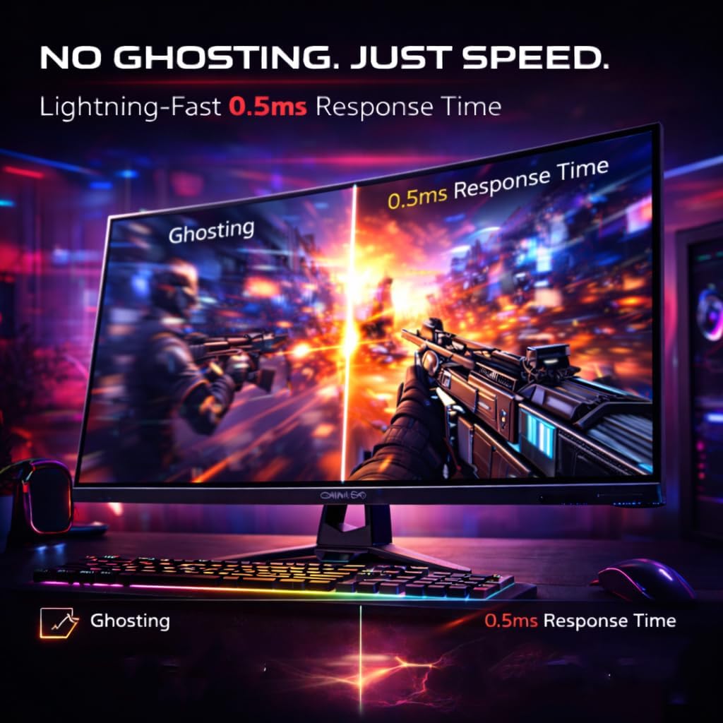 Gameon 27 inch Fast IPS QHD Gaming Monitor - 120Hz, GOES27QHD120IPS