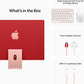 Apple iMac (24-inch, Apple M1 chip with 8‑core CPU and 8‑core GPU, 8GB RAM, 256GB) - Red