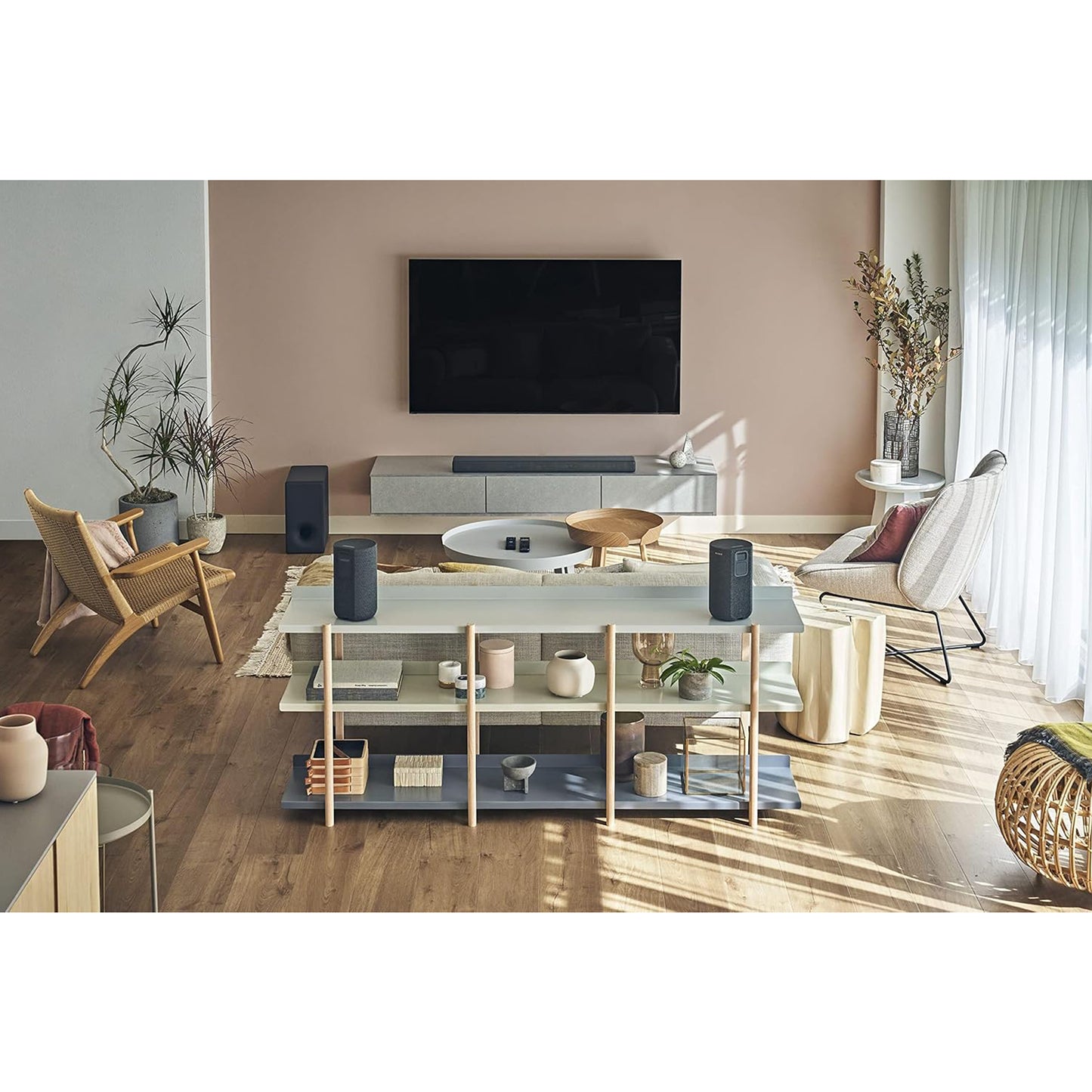 Sony 3.1ch Dolby Atmos Soundbar Surround Sound Home Theater, HTA3000+SADW3
