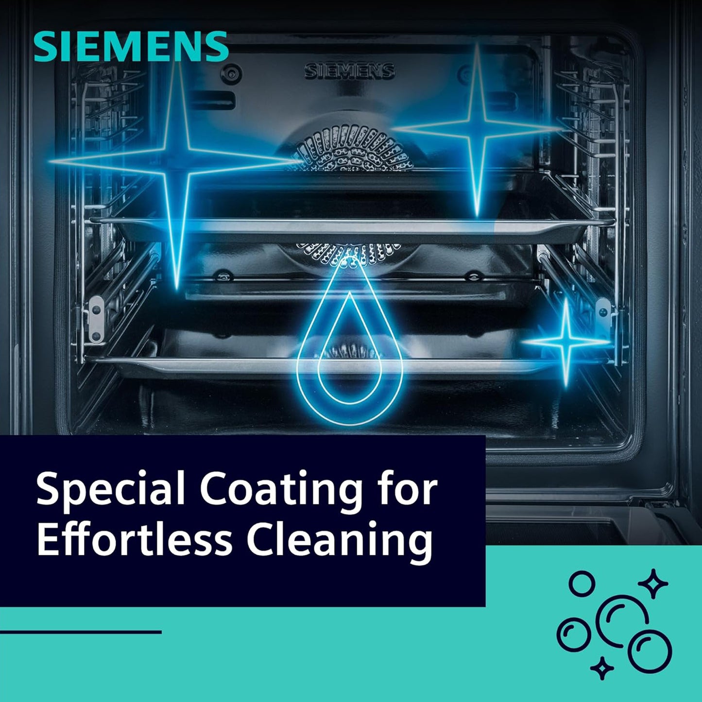 Siemens 60X60 Cm 4 Burner Electric Cooking Range, HK8Q3A150-23