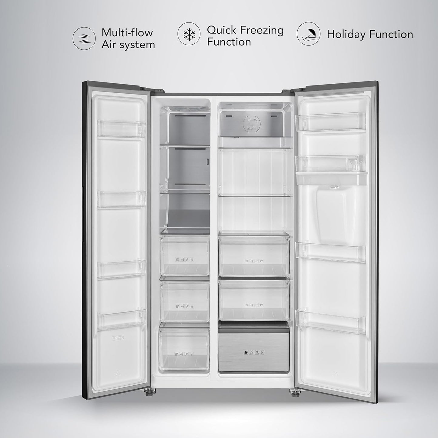 Super General 880L Side by Side Refrigerator, SGR880SBSE