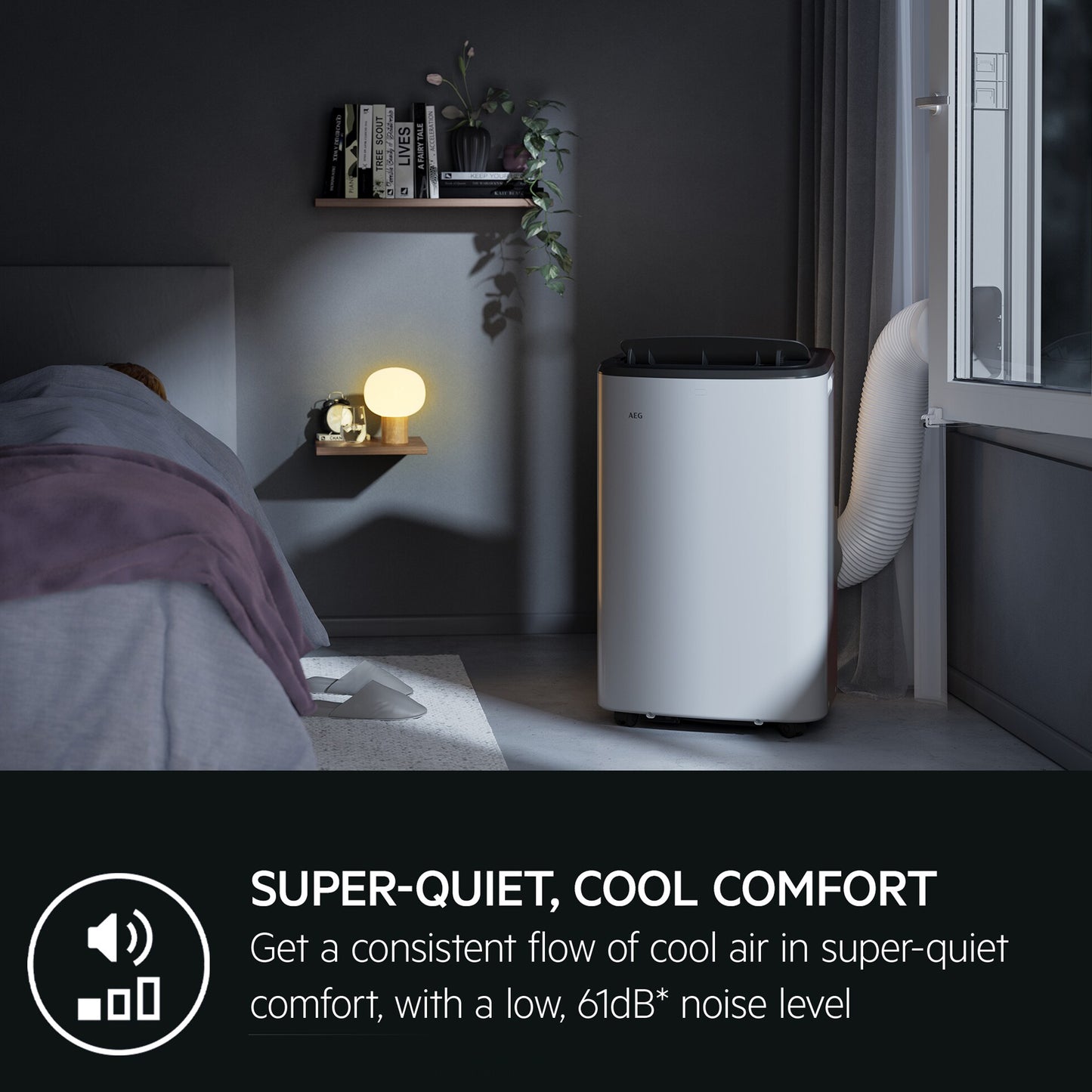 AEG Comfort .75 Ton Portable Air Conditioner, AXP26U559HW