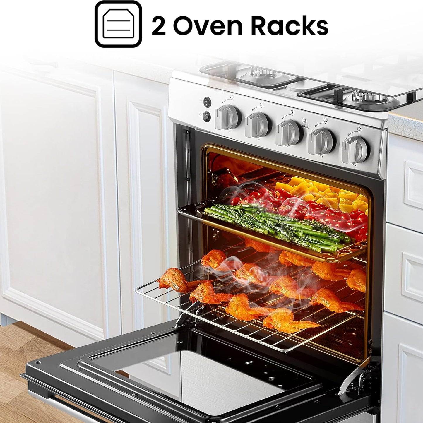 Hisense 60X60Cm 4 Burner Cooking Range, HFG60121X