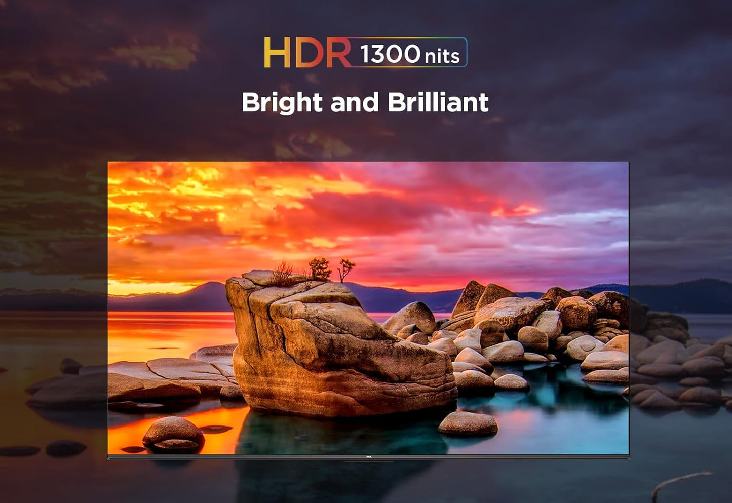 TCL 65 inch Android Smart QLED Mini LED TV - 4K - 144Hz, 65QM8B