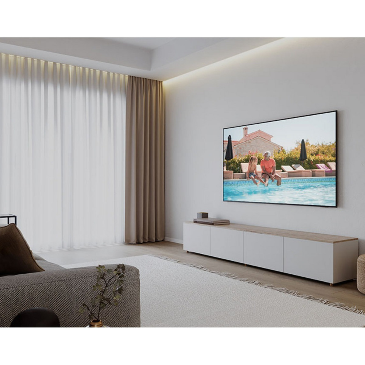 Samsung 55 inch Smart Crystal UHD TV - 4K, 55DU8500