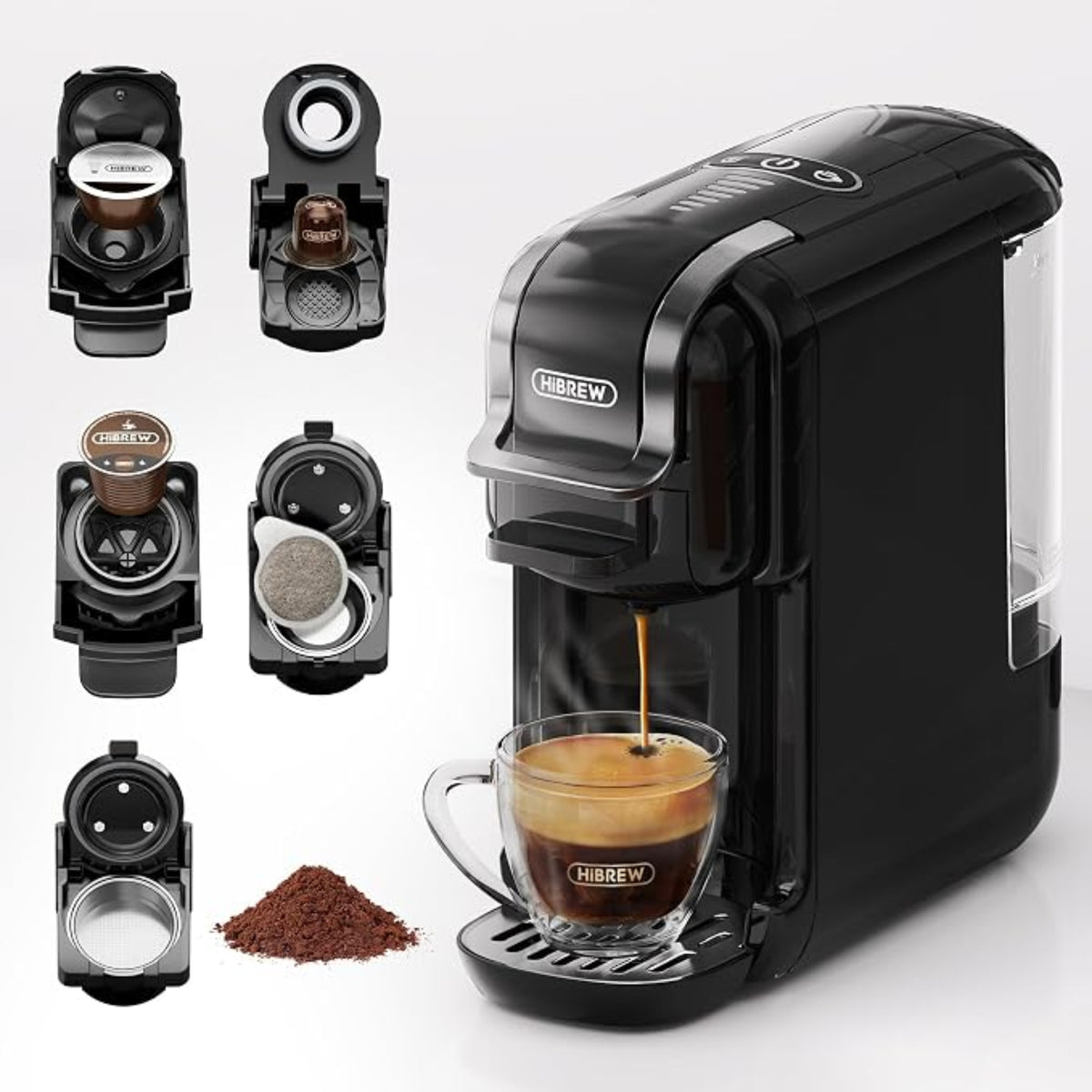 HiBREW 5 in 1 Multiple Capsule Coffee Machine 20Bar, H2B