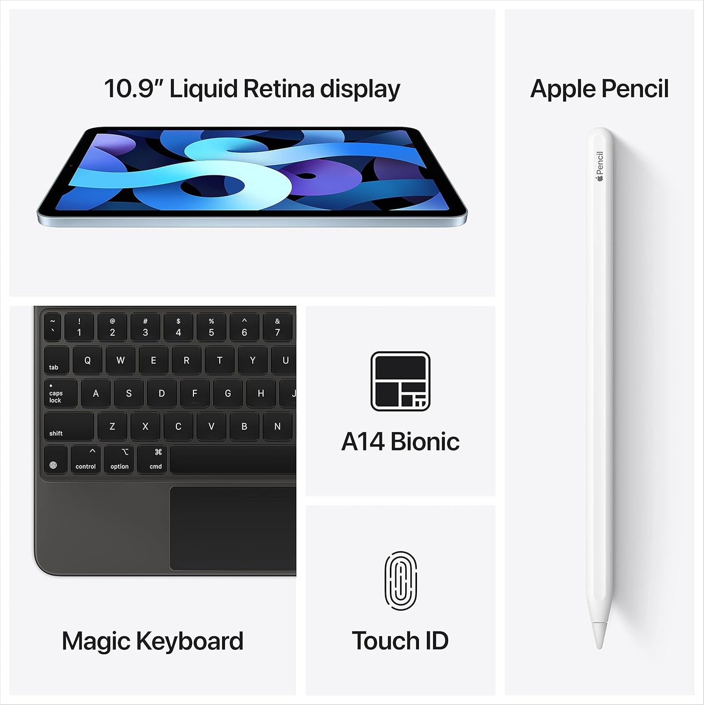Apple iPad Air (4th Gen), 64GB - 10.9" Screen - Wi-Fi, Pink - 95638