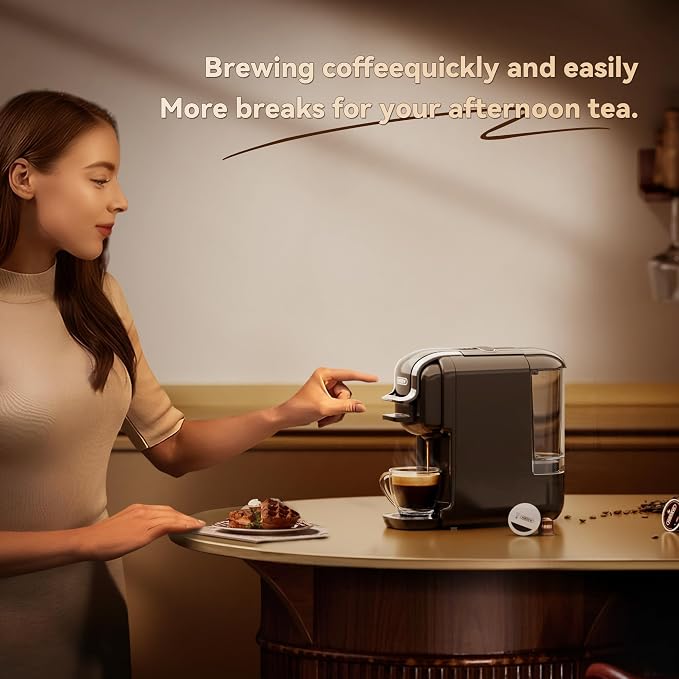 HiBREW 5 in 1 Multiple Capsule Coffee Machine 20Bar, H2B