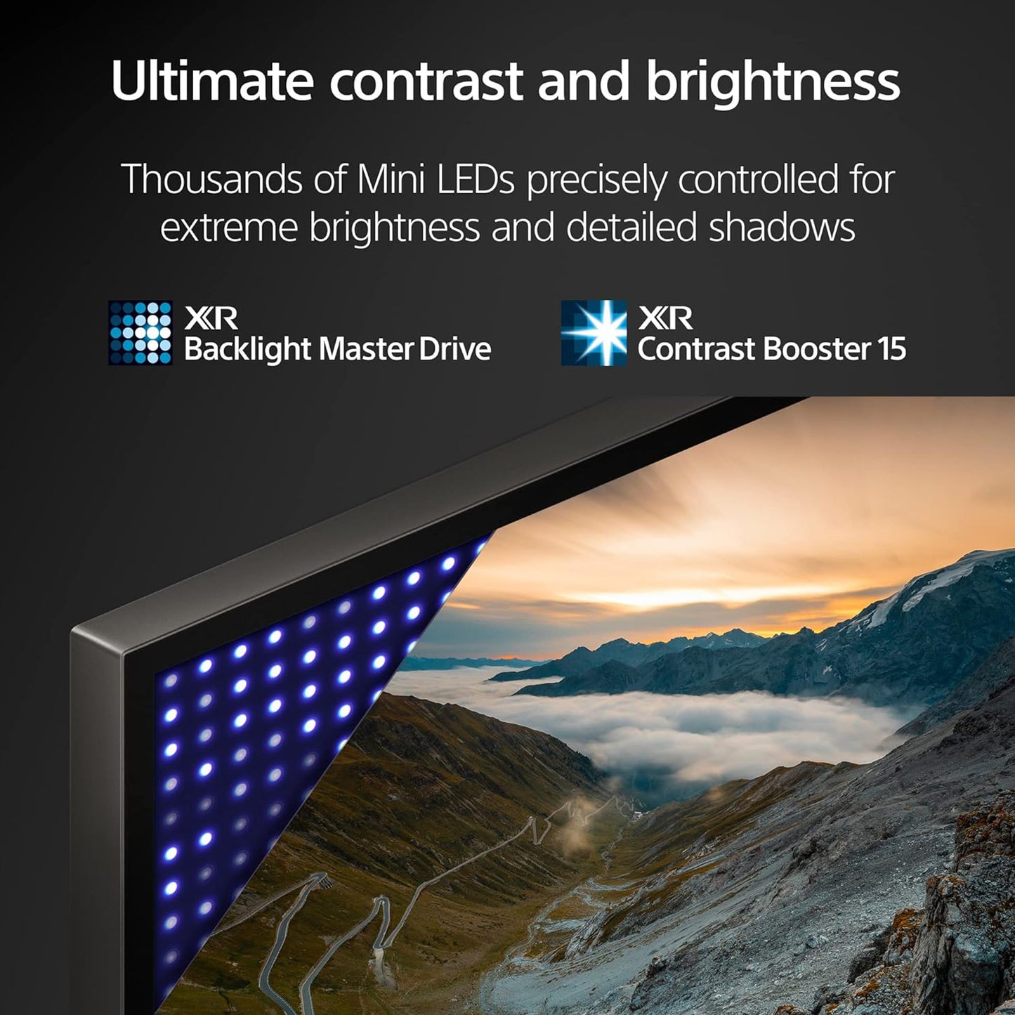 Sony 65 inch Smart Android Mini LED TV - 4K, 65X93L