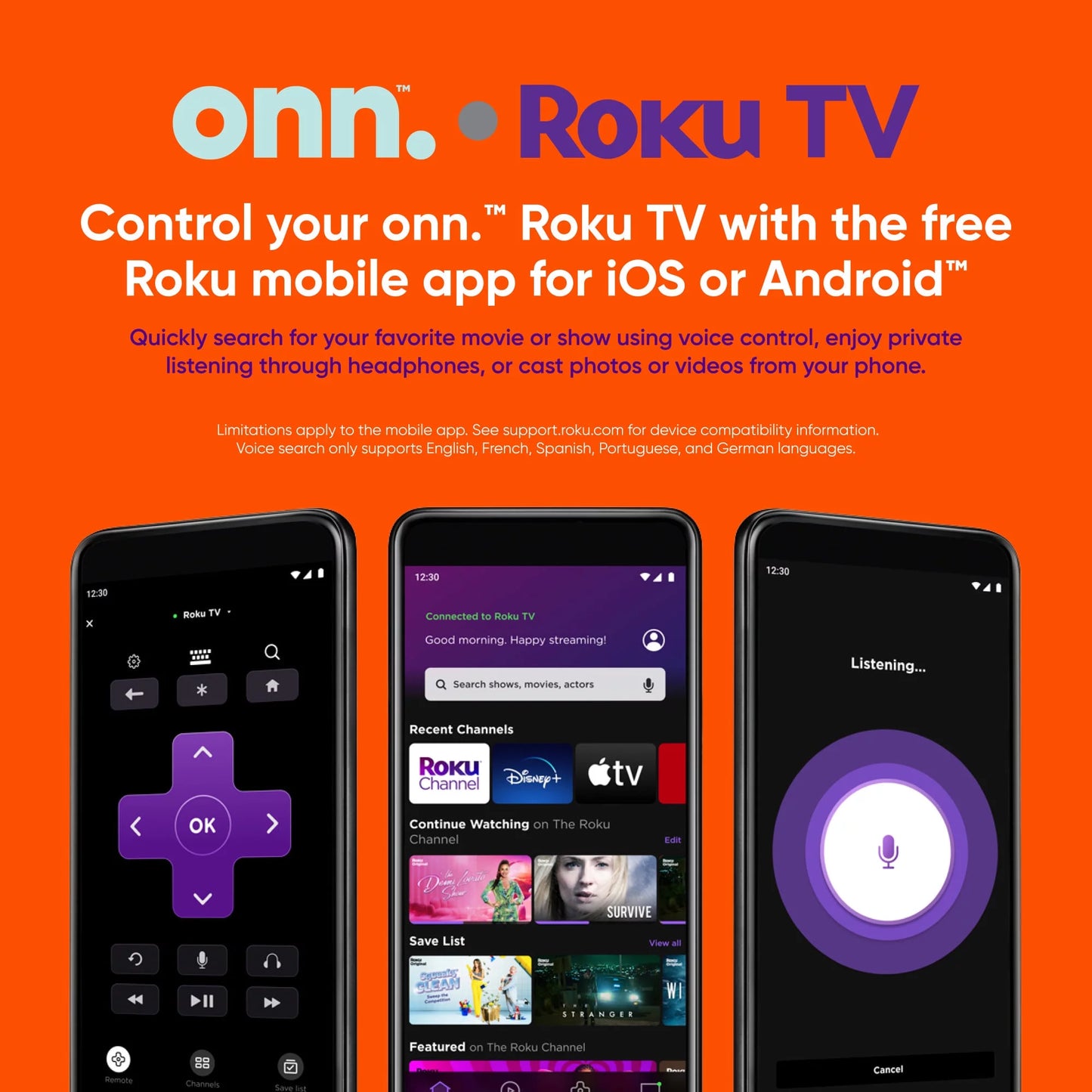 Onn 55 inch Smart TV - 4K