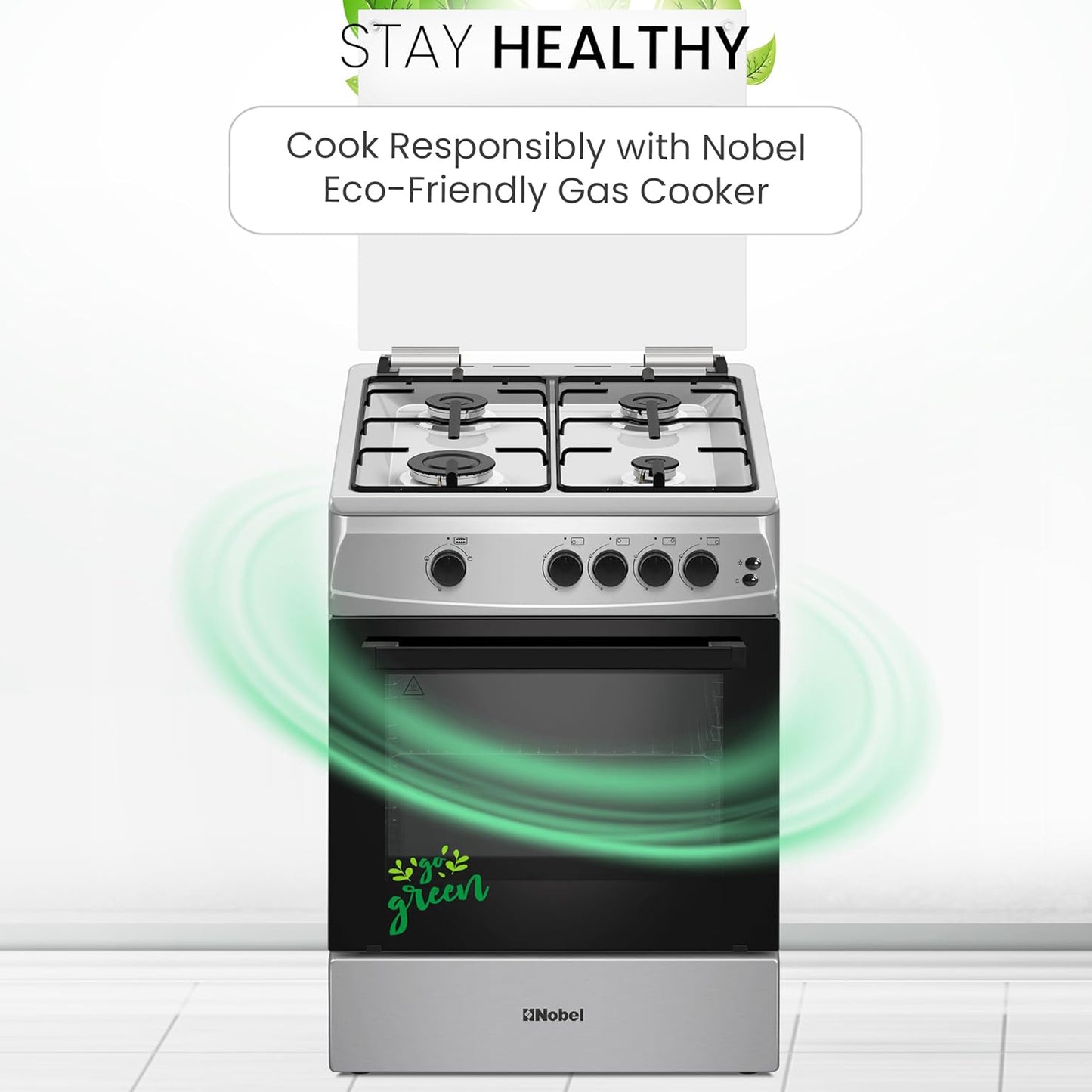 Nobel 60X60Cm 4 Burner Cooking Range, NGC6611