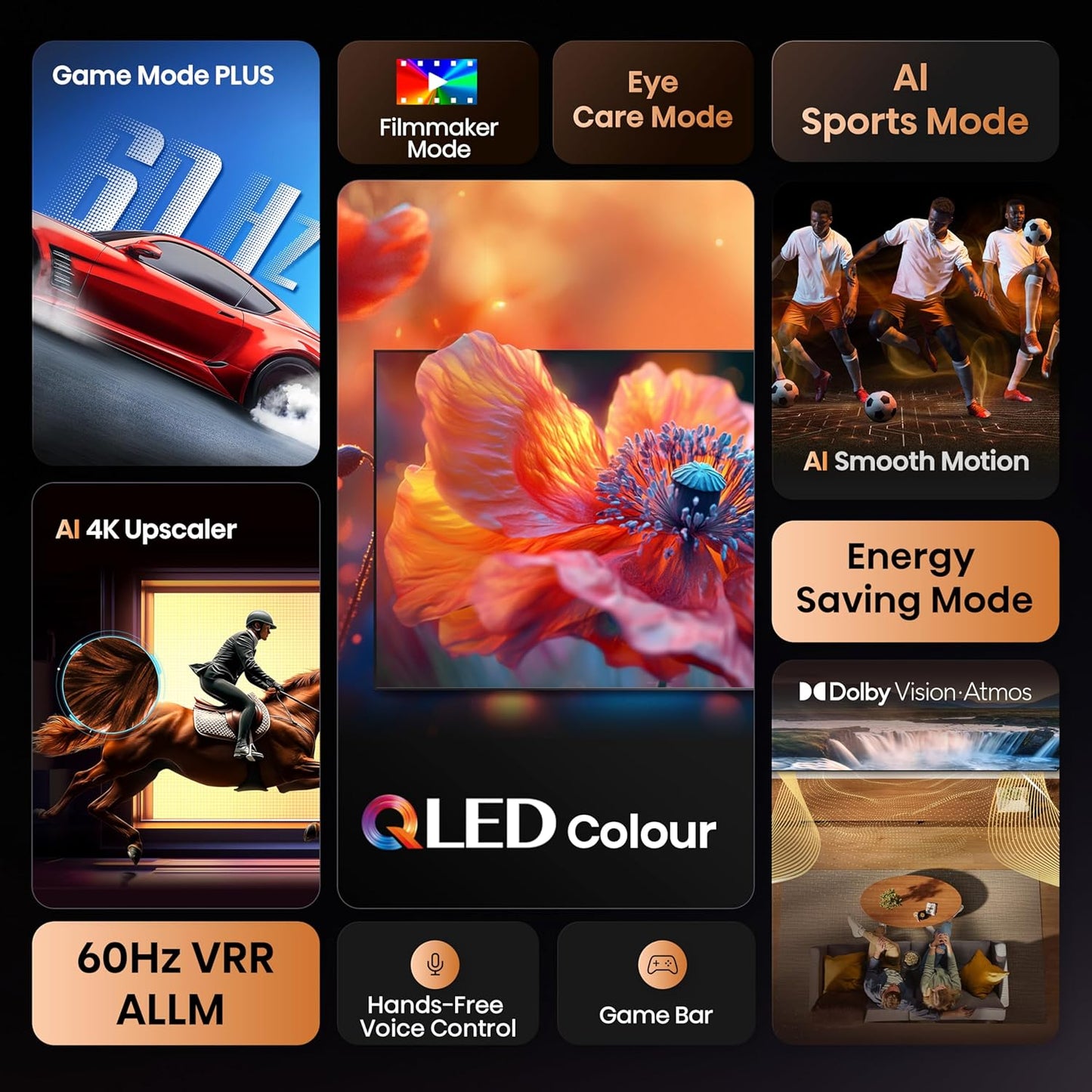 Hisense 98 inch Smart QLED TV - 4K, 98Q6Q