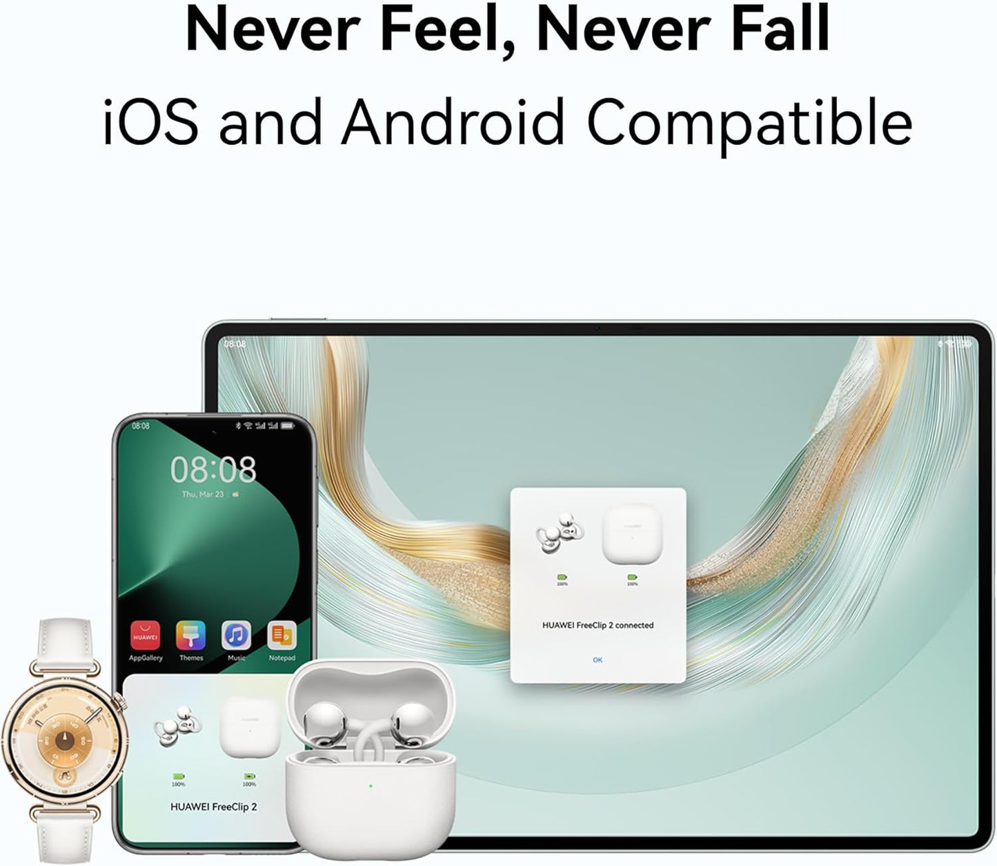 Huawei Free Clip 2 Earbuds - Rose Gold