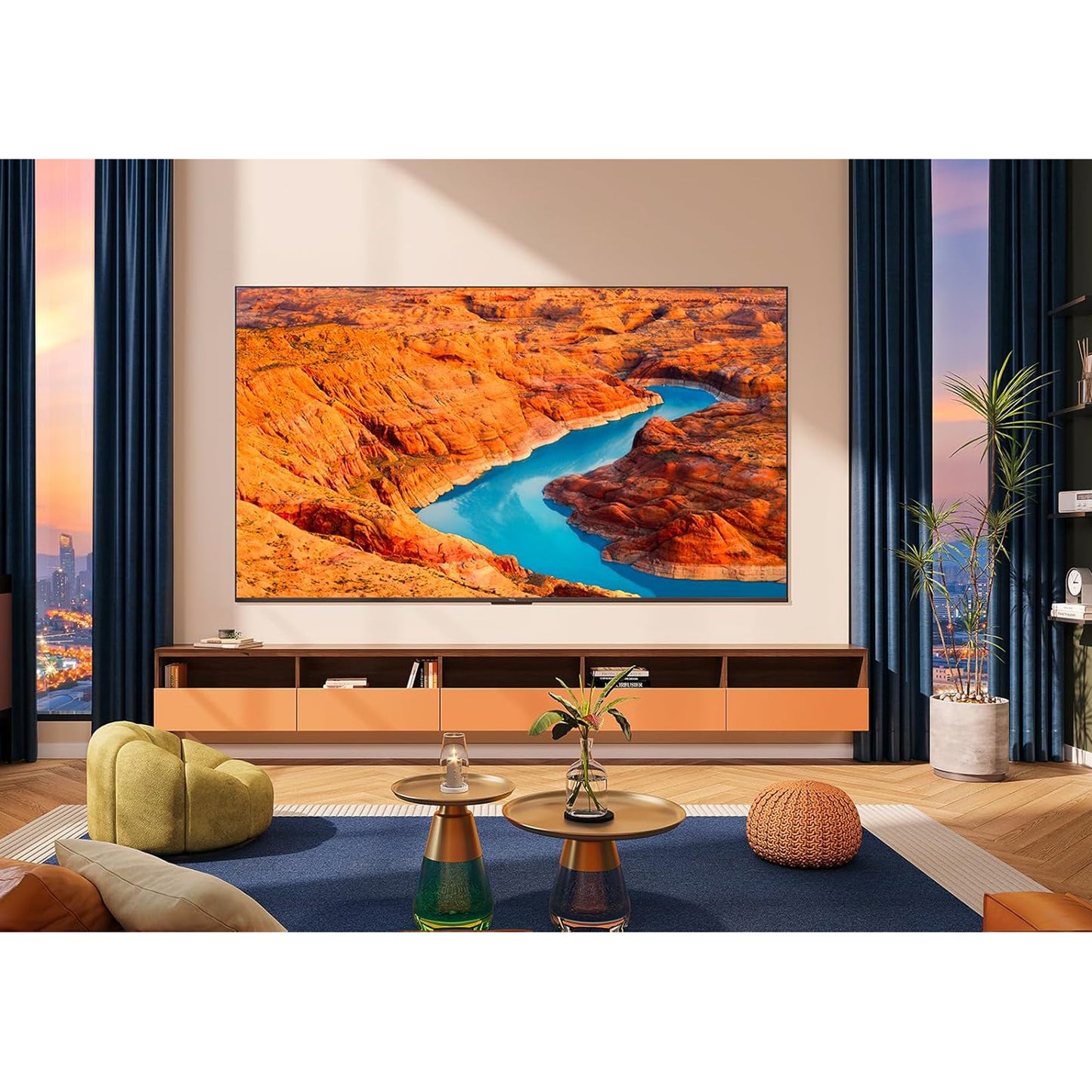 TCL 55 inch Android Smart QLED TV - 4K, 55C715