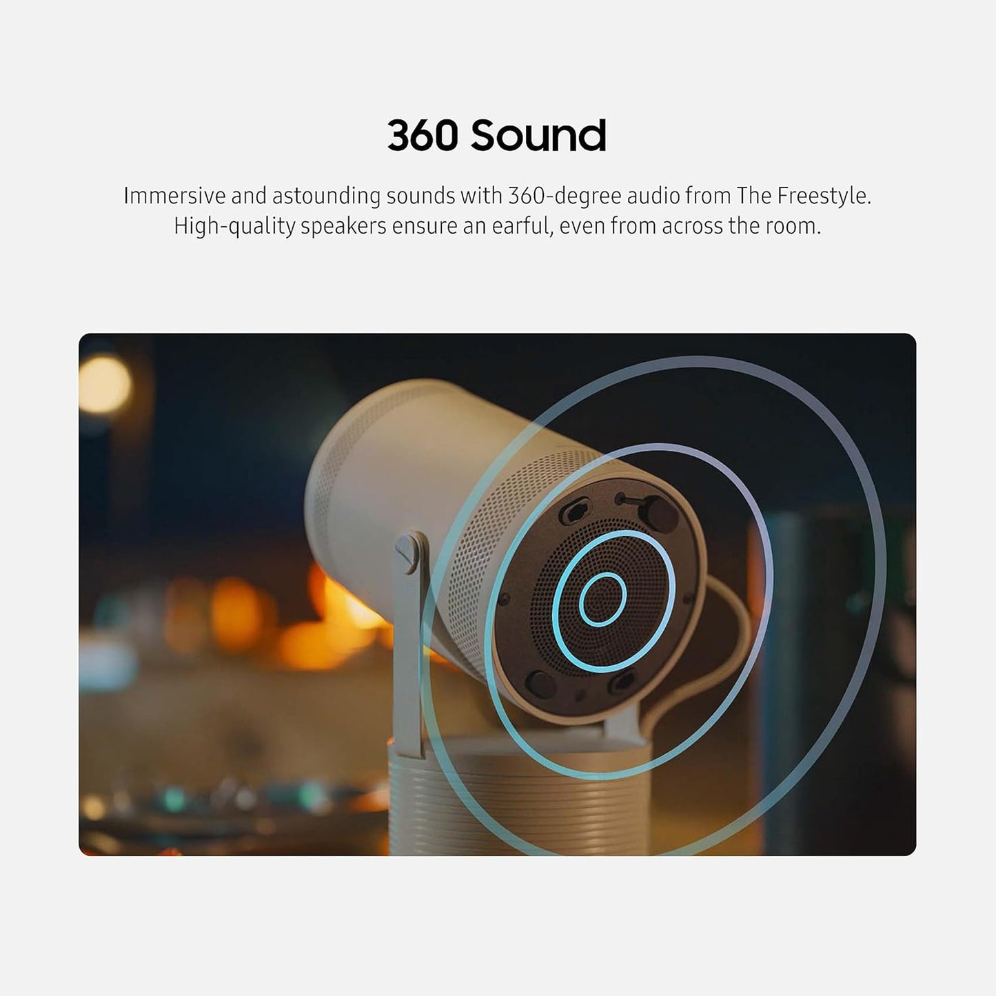 Samsung 30-100" The Freestyle LED Portable Projector, SP-LFF3CLAX